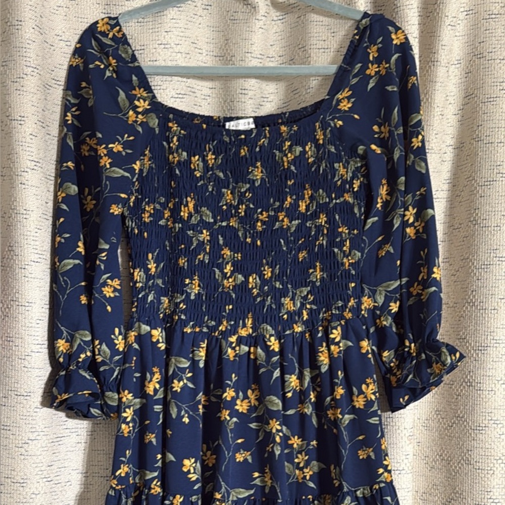 Baltic Born Floral Navy Midi Dress
